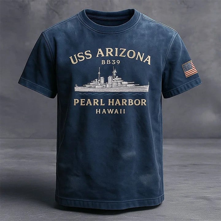 Veteran USS Arizona BB 39 Pearl Harbor Hawaii Shirt Patriotic Veterans Day Gifts 2025