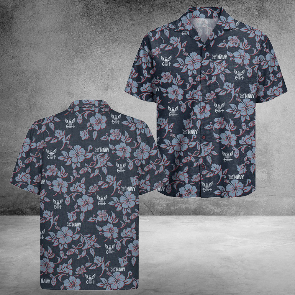 US Navy 250Th Years Of Service Hawaiian Shirt America Land Of The Free Gifts Ideas For Him