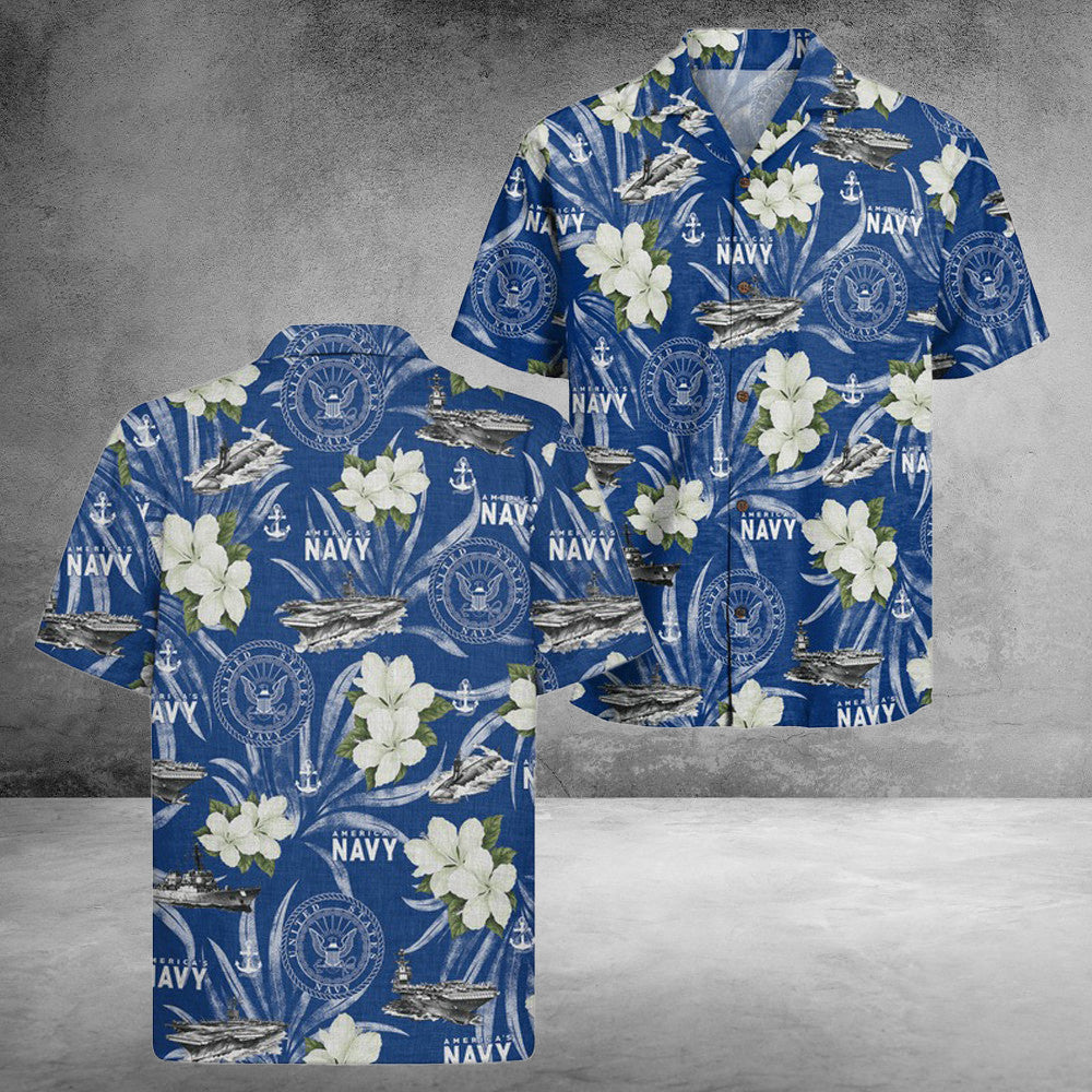 US Navy 250Th Years Of Service Hawaiian Shirt United States Great Gifts Ideas For Boyfriend