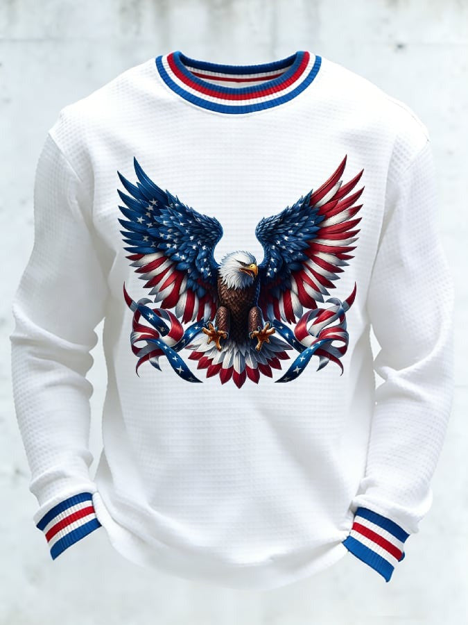 US 250th Anniversary Long Sleeve Shirt Mens 1776 2026 Bald Eagle Graphic Patriotic Gift