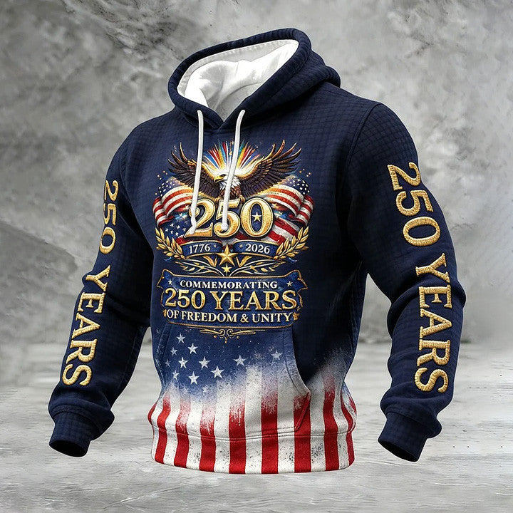 Eagle USA 250Th Anniversary 1776 2026 Hoodie America's 250 Birthday Clothing Gift Ideas For Him