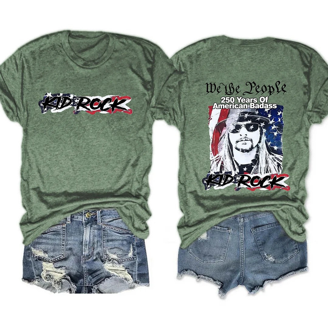 Freedom 250 Tour Merch We The People Kid Rock Tee Fourth of July Gift for Wife