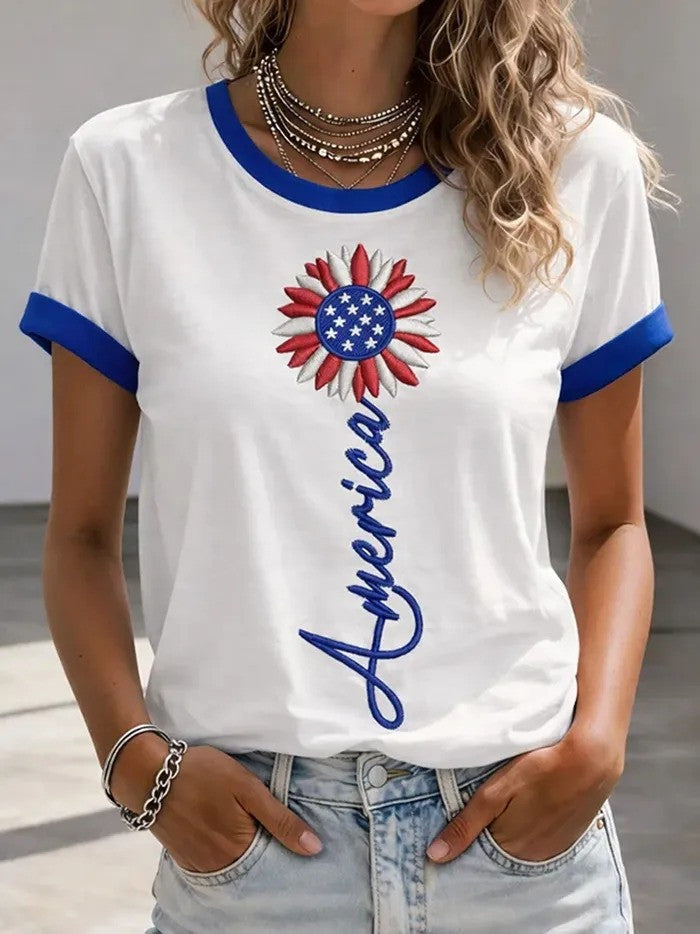 American 250th Anniversary Shirt Womens Fourth of July Apparel Gift for Wife
