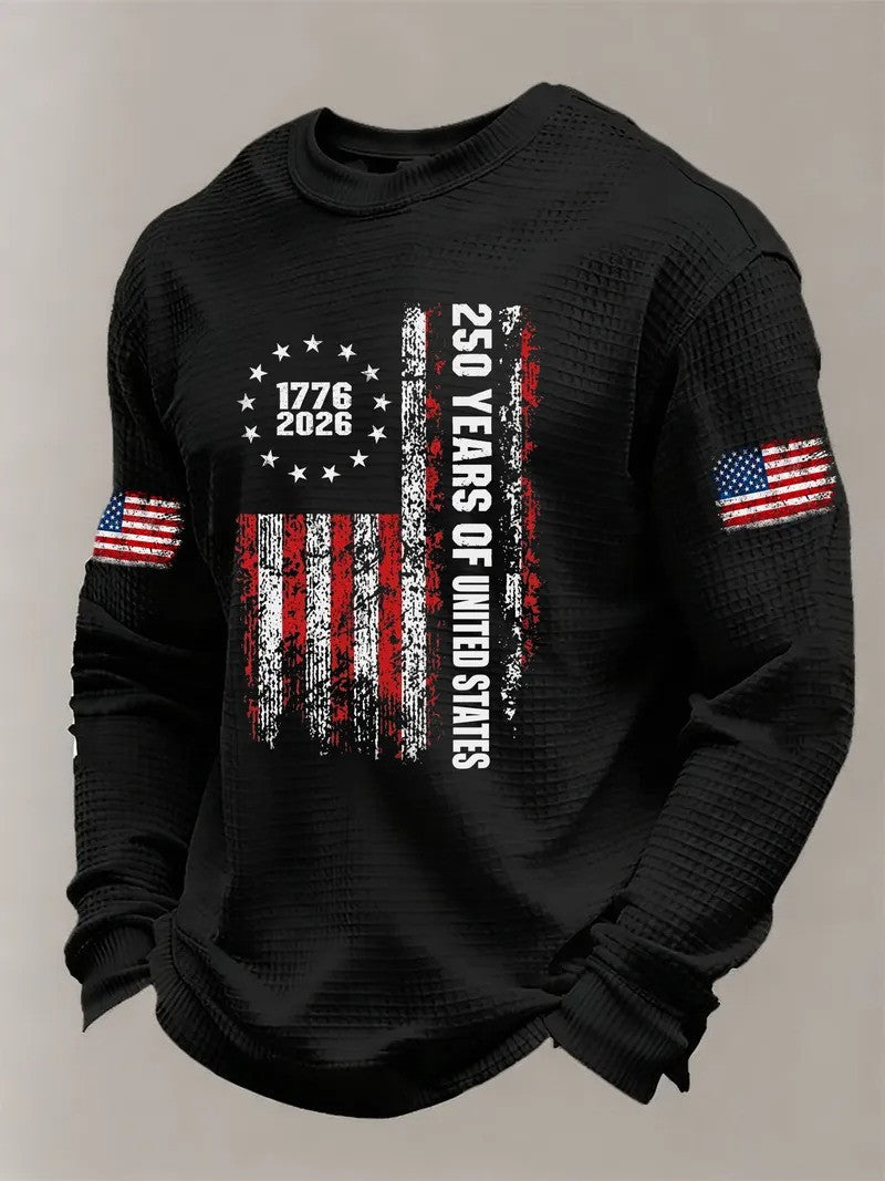 1776 2026 250 Years Of United States Long Sleeve Shirt Semiquincentennial Patriotic Gift For Family