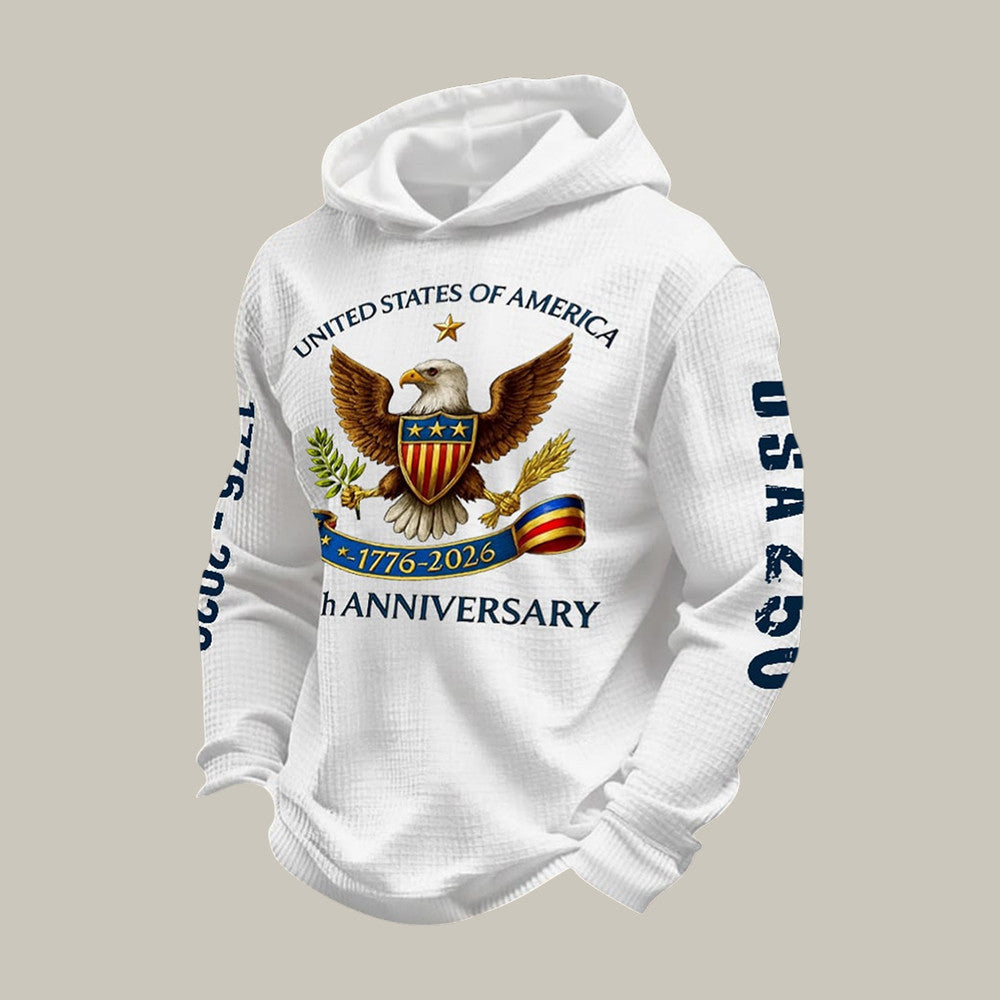 America 250th Anniversary 1776 2026 Hoodie American Eagle July 4 Apparel