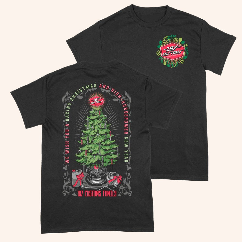 187 Customs Merch We Wish You A Racing Christmas 187 Shirt Christmas Gifts For Husband - Gypsysystersgift