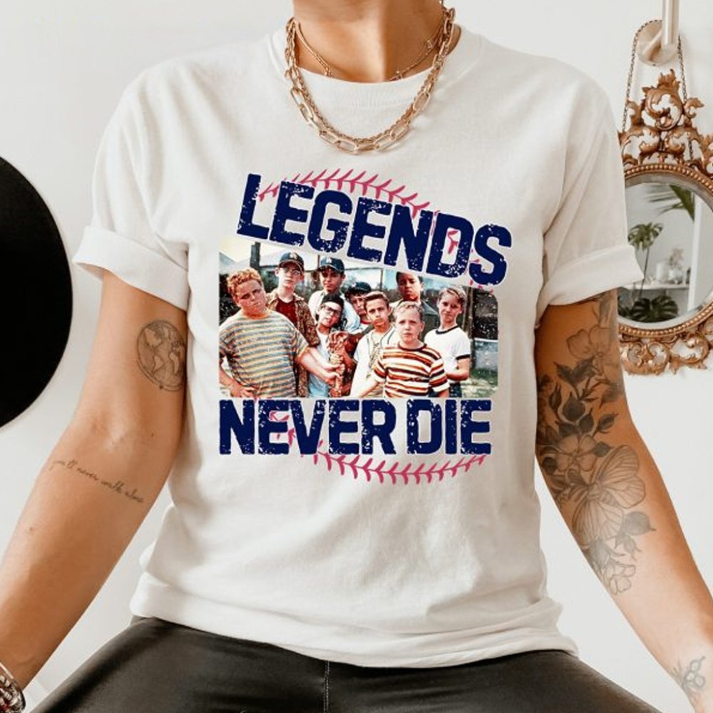 1990s The Sandlot Legends Never Die Shirt The Sandlot Merch Gifts For Friends - Gypsysystersgift