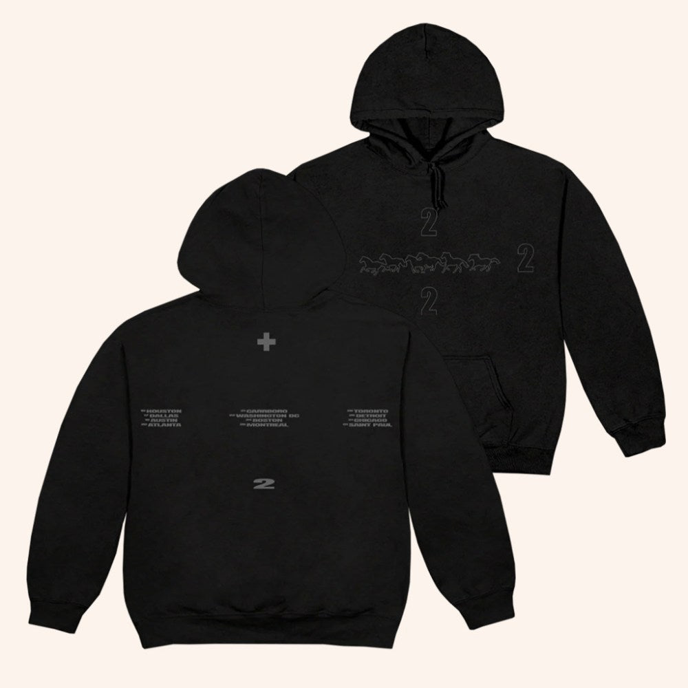 2Hollis Merch 2H Black Running Horse Hoodie Best Gifts For Hip Hop Lovers - Gypsysystersgift