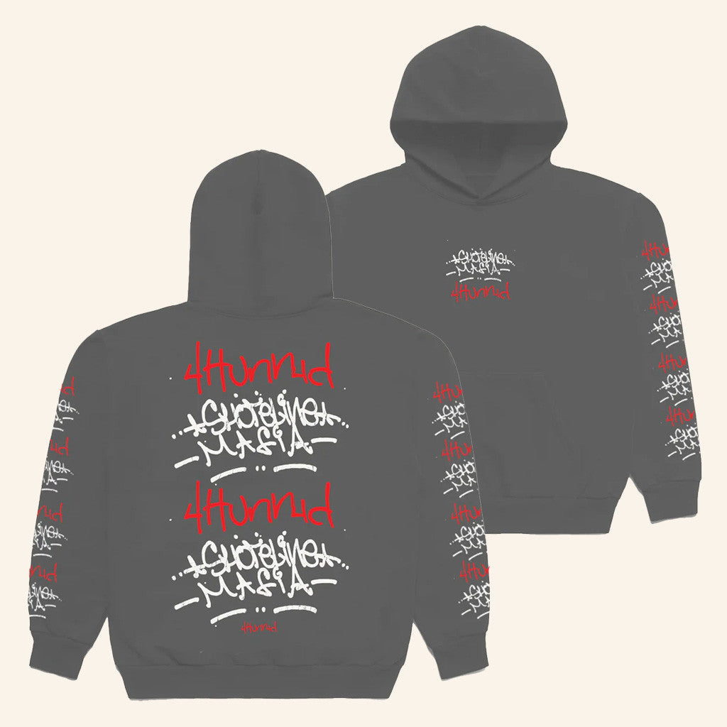 4Hunnid Merch 4Hunnid X Shoreline Mafia Tagger Hoodie Gift For Him - Gypsysystersgift