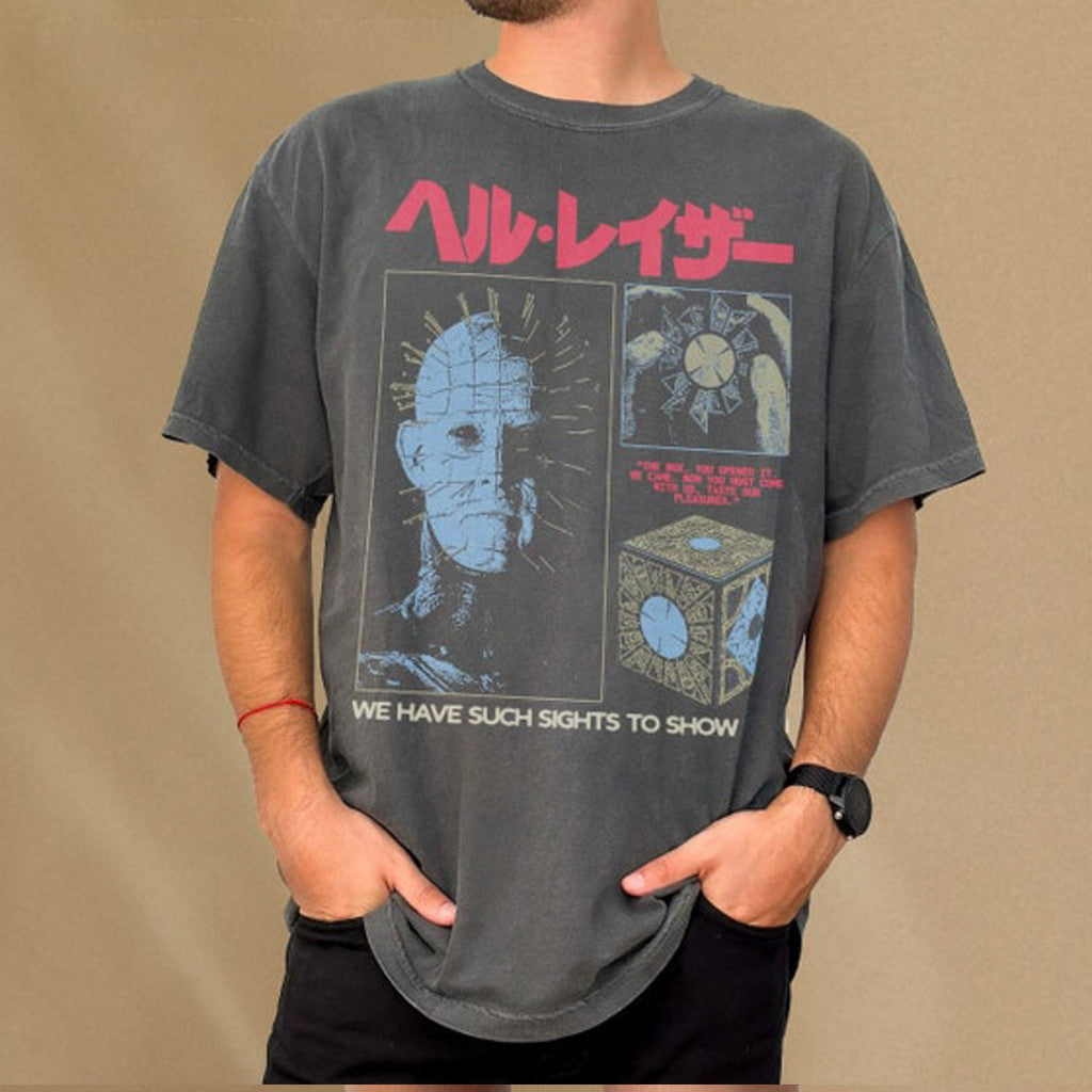80s Hellraiser Movie Pinhead Shirt We Have Such Sights To Show T-Shirt Gifts For Him - Gypsysystersgift