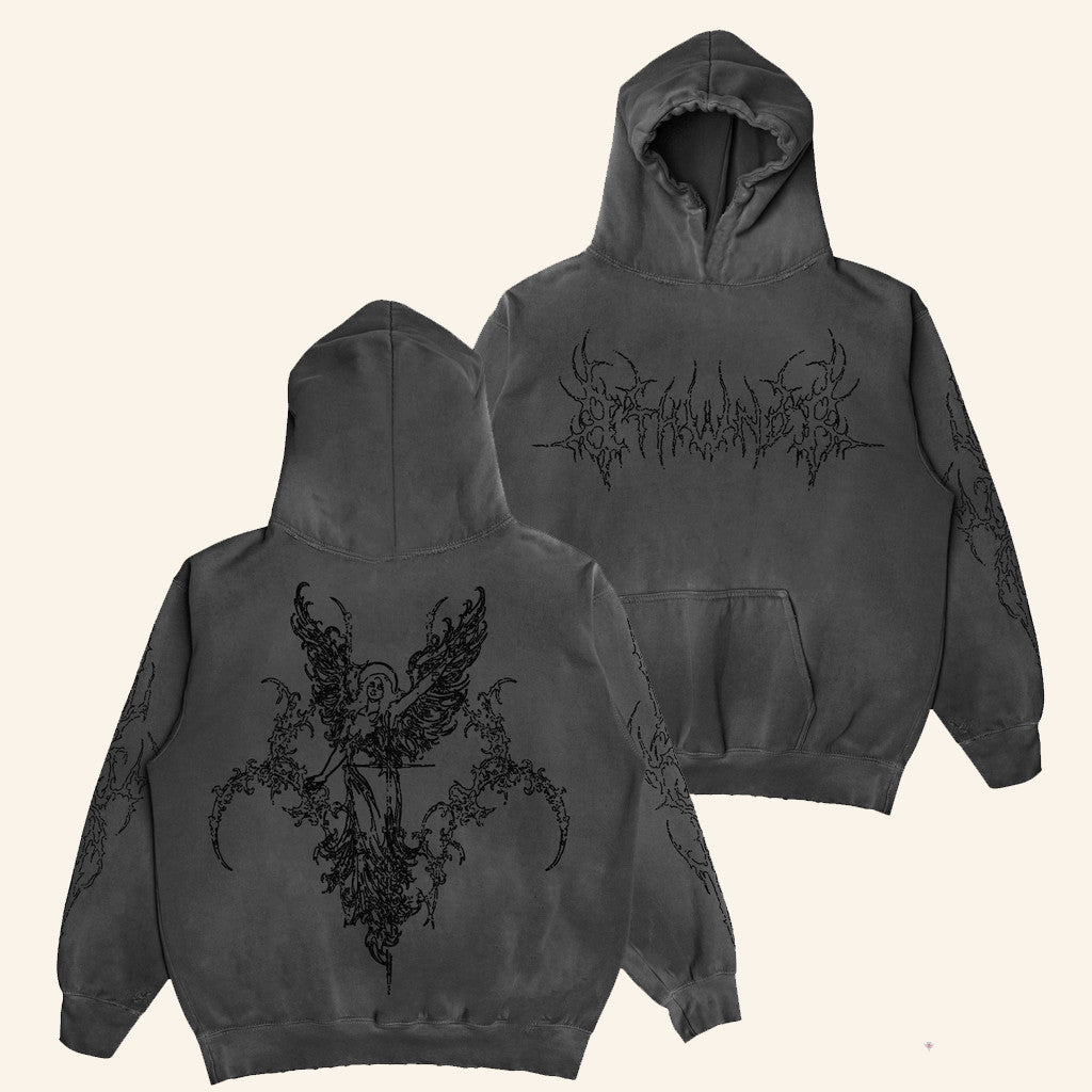 8THWNDR Merch Sigil Angel Vintage Hoodie Birthday Gifts Ideas For Him - Gypsysystersgift