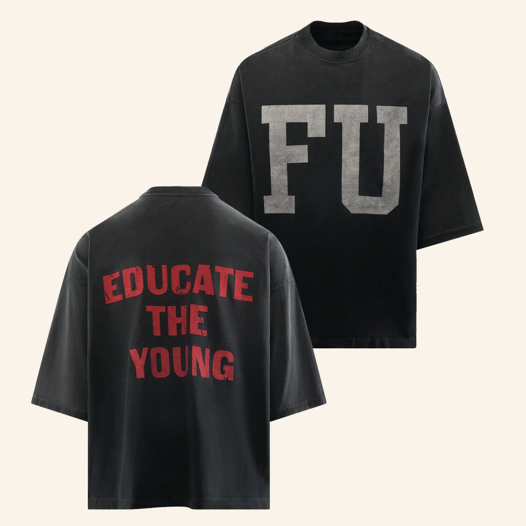A Ma Maniere Merch Relaxed Educate T-Shirt Educate The Young Shirt Gifts For Him Her - Gypsysystersgift