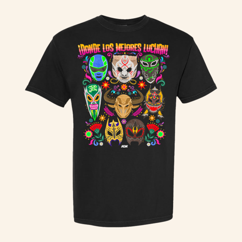 AEW Merch AEW Hispanic Heritage Month iDonde Los Mejores Luchan T-Shirt Gifts For Dad - Gypsysystersgift