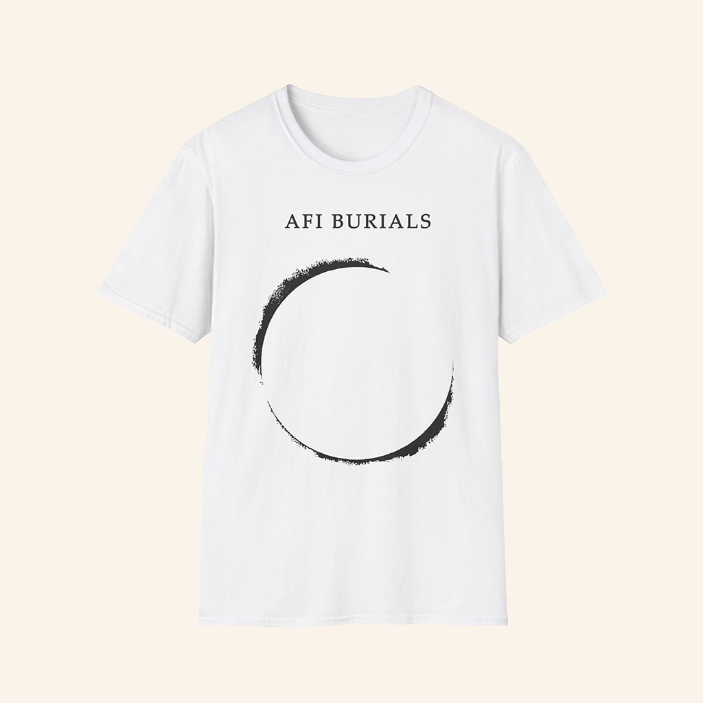 AFI Merch AFI Burials Eclipse White T-Shirt Best Gifts For Rock Music Lovers - GypsysystersGift