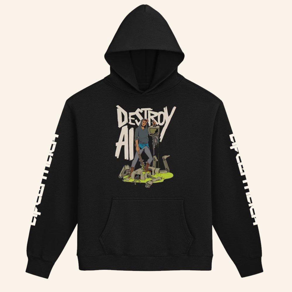 Aftermath Merch Destroy AI Hoodie Birthday Gift For Husband - Gypsysystersgift