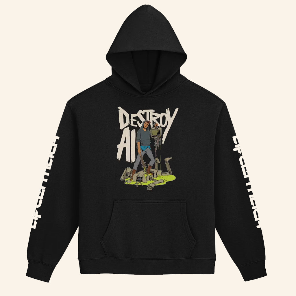 Aftermath Merch Destroy AI Hoodie Birthday Gift For Husband - Gypsysystersgift