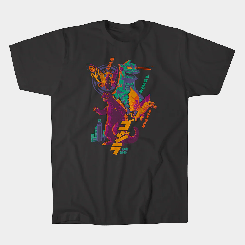 Alamo Drafthouse Merch Godzilla in Color T-Shirt Gift Ideas For Him - GypsysystersGift