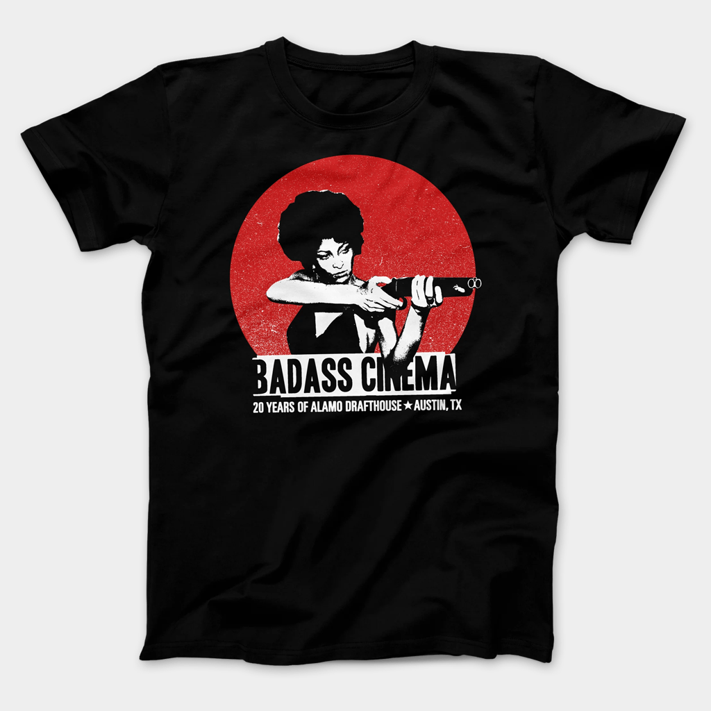 Alamo Drafthouse Merch Pam Grier Badass Cinema T-Shirt Birthday Gift Ideas For Him - GypsysystersGift
