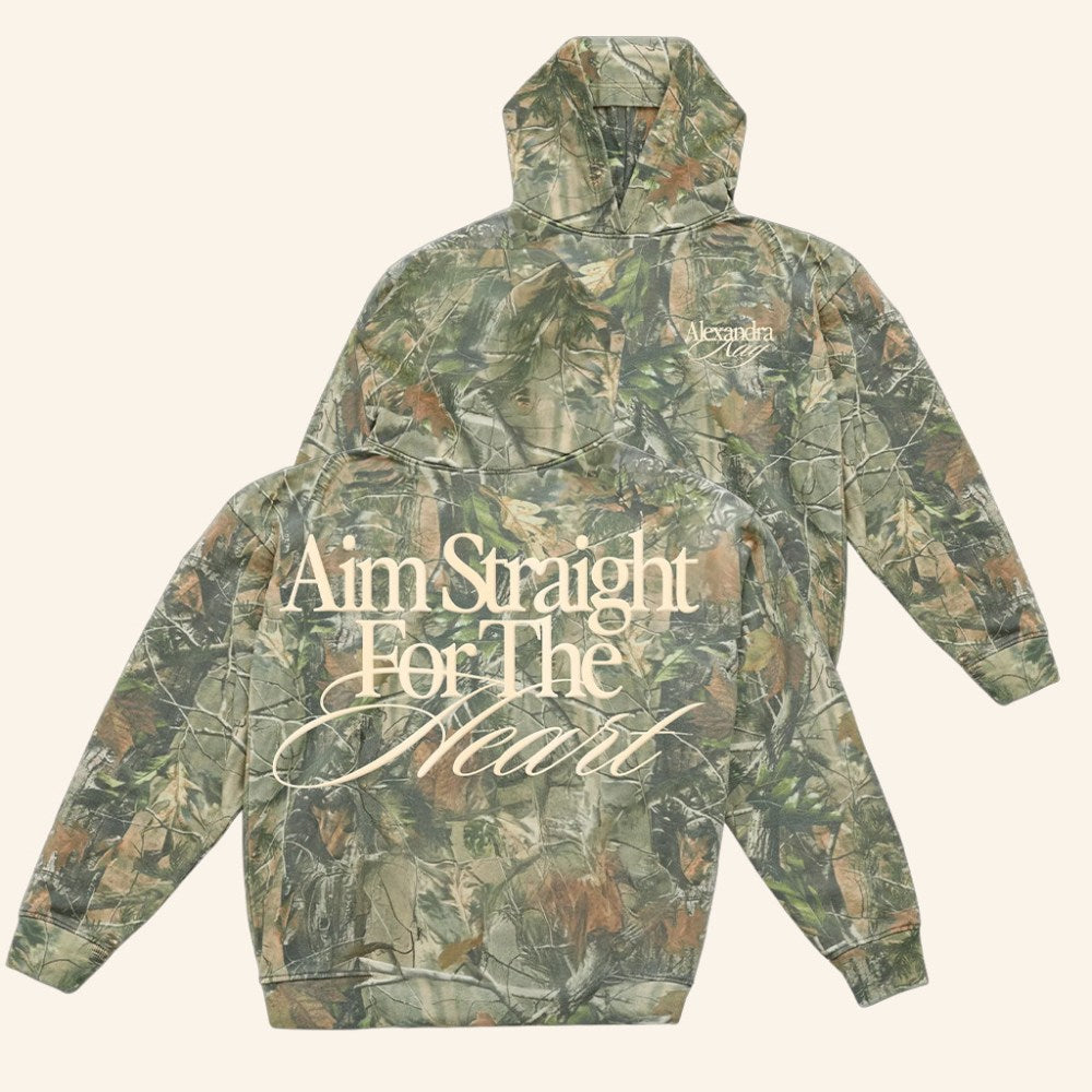 Alexandra Kay Merch Straight For The Heart Camo Hoodie Gifts Ideas For Fans - Gypsysystersgift