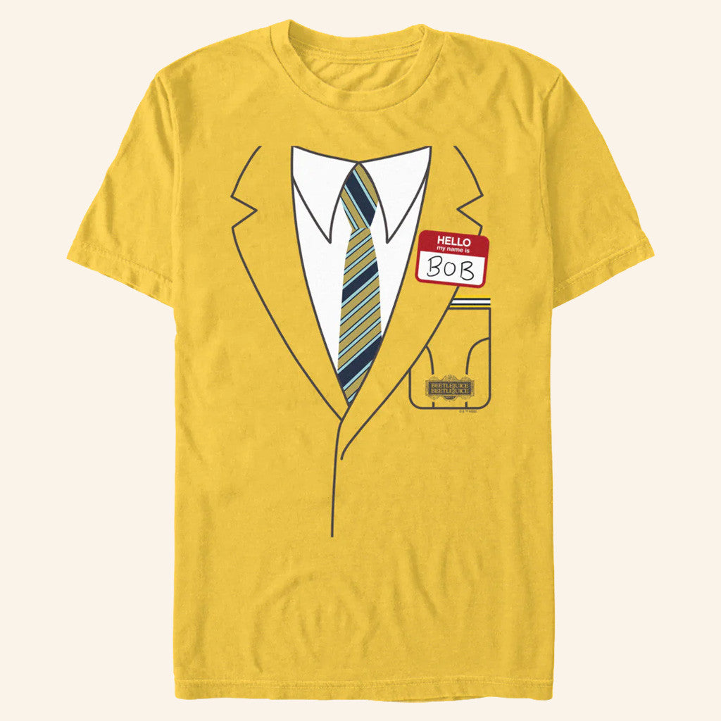 AMC Theatres Merch Beetlejuice Beetlejuice Hello My Name Is Bob T-Shirt Gift Ideas For Him - Gypsysystersgift