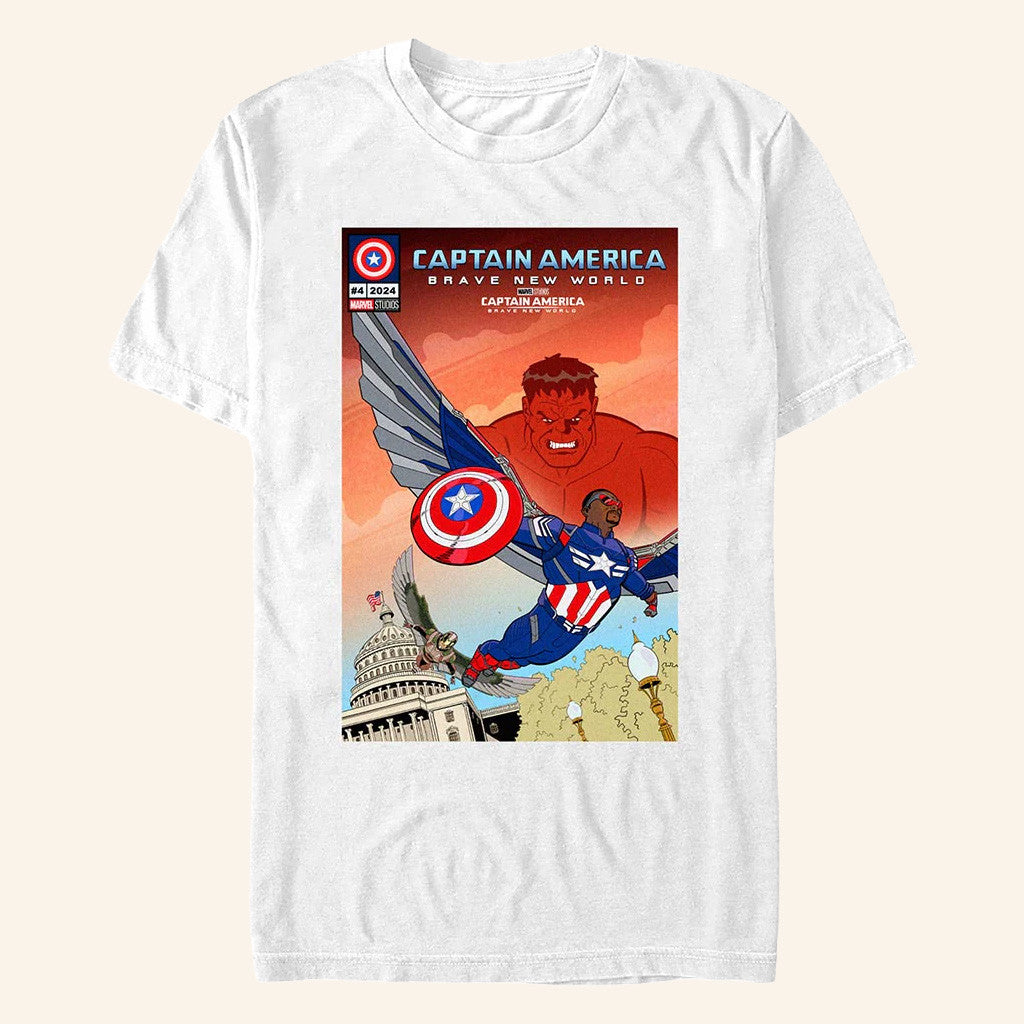 AMC Theatres Merch Captain America Brave New World Captain America T-Shirt Gifts For Him - Gypsysystersgift