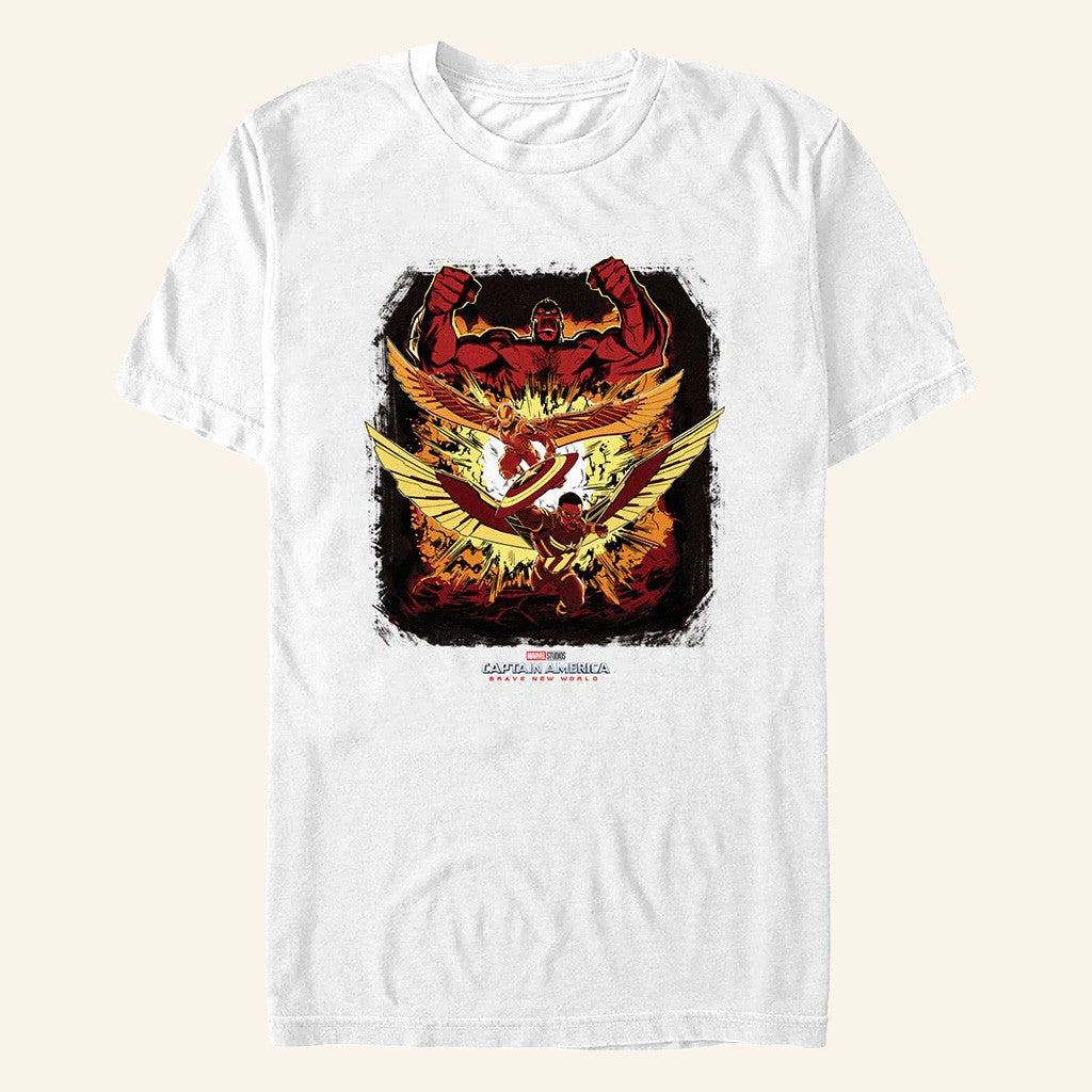 AMC Theatres Merch Captain America Brave New World Red Hulk And Captain America T-Shirt - Gypsysystersgift