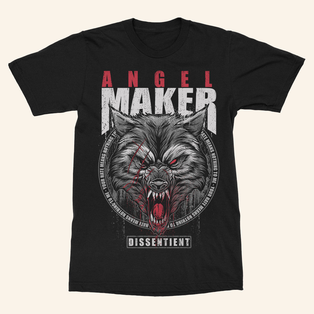 AngelMaker Merch Battle Wolf T-Shirt Christmas Gift Ideas For Him - Gypsysystersgift
