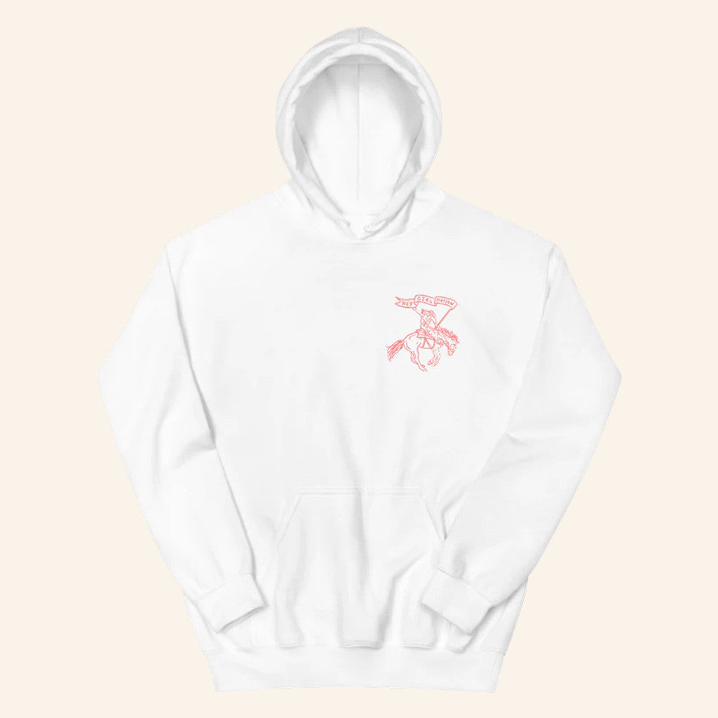 Anne Wilson Merch White And Pink Hey Girl Nation Hoodie Anne Wilson Hoodie Gift Ideas For Her - Gypsysystersgift