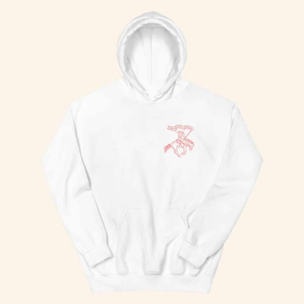 Anne Wilson Merch White And Pink Hey Girl Nation Hoodie Anne Wilson Hoodie Gift Ideas For Her - Gypsysystersgift