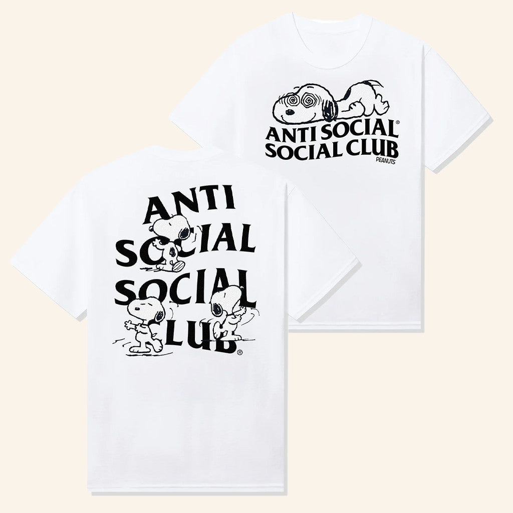 Anti Social Social Club Merch ASSC X Peanuts Feeling Funny T-Shirt Unique Gifts For Him - Gypsysystersgift