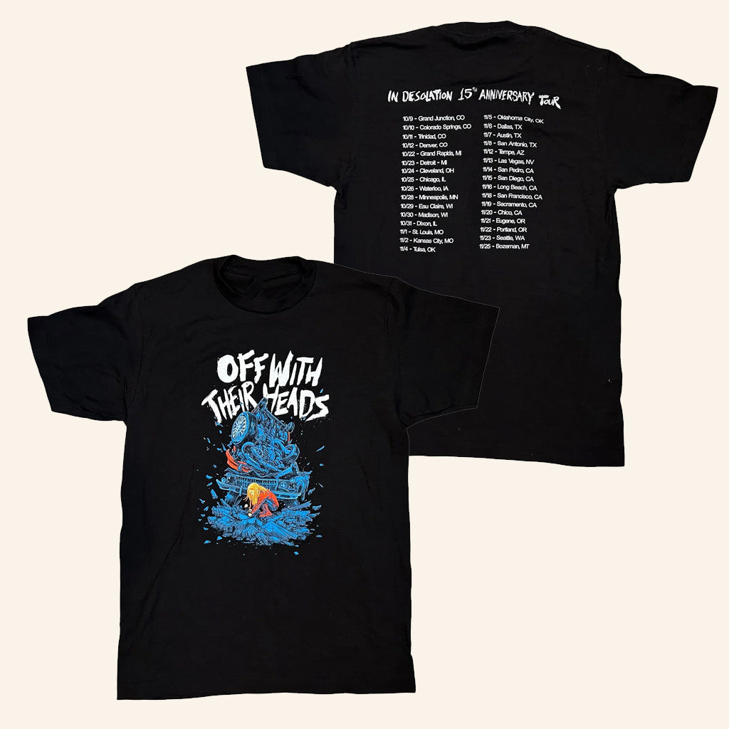 Anxious And Angry Merch Off With Their Heads In Desolation Tour Shirt Gifts For Him - Gypsysystersgift
