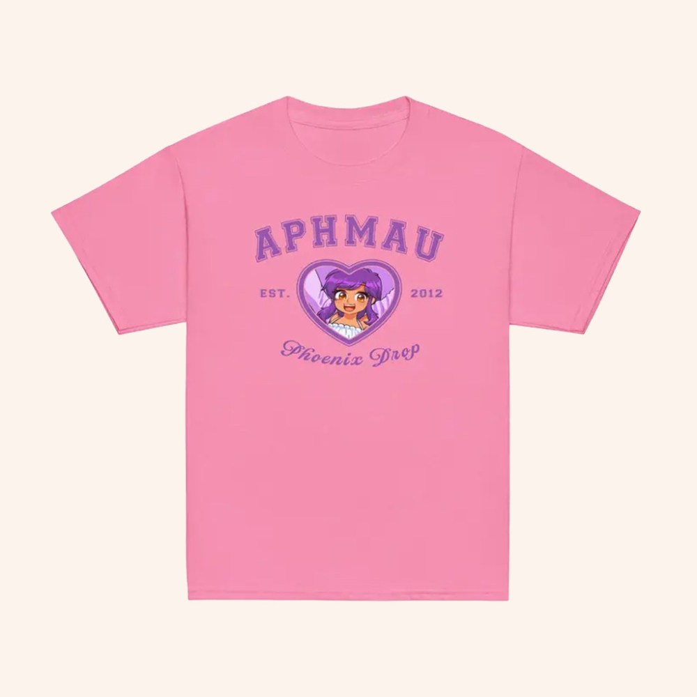 Aphmauverse Merch Aphmau Phoenix Drop Varsity T-Shirt Valentines Gifts For Her - GypsysystersGift