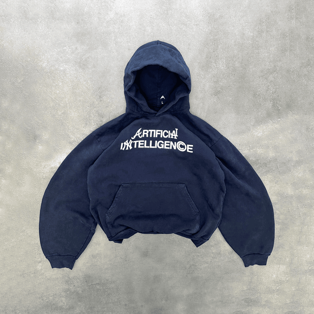 Artificial Intelligence Hoodie Navy Hoodie Unique Father's Day Gifts - Gypsysystersgift