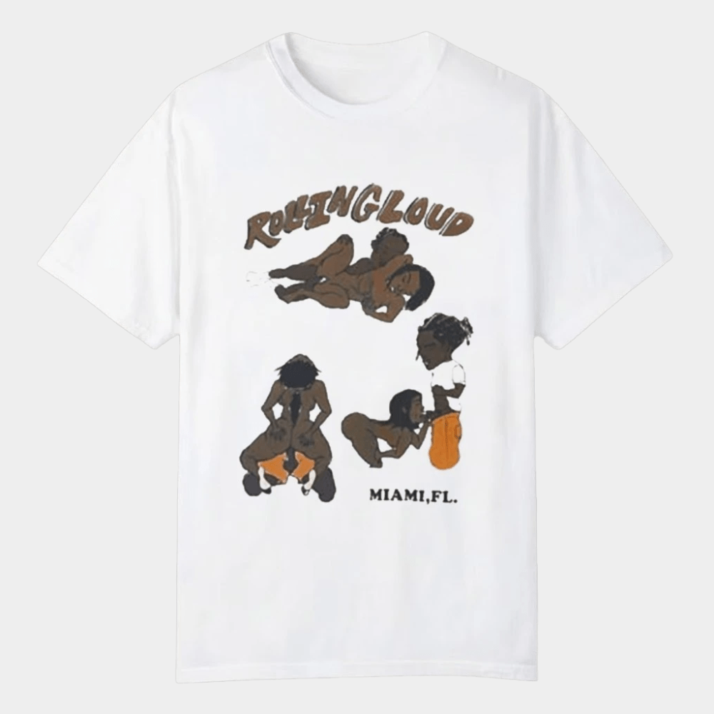 ASAP Rocky Rolling Loud Miami FL T-Shirt ASAP Rocky Merch Gifts For Rapper Fans - GypsysystersGift