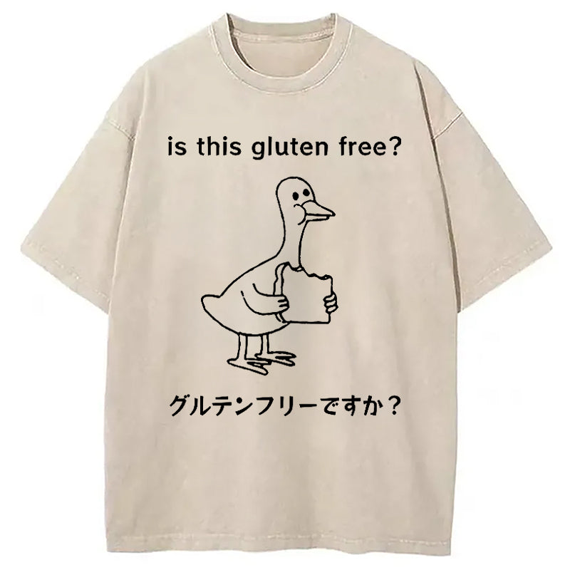 Avoid Gluten Product Washed T-Shirt Cool Urban Street Style Shirt Gifts For Sister - Gypsysystersgift