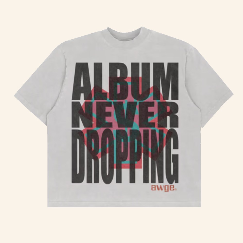 AWGE Merch Asap Rocky Camp Flog Gnaw Album Never Dropping T-Shirt Xmas Gifts For Him - Gypsysystersgift