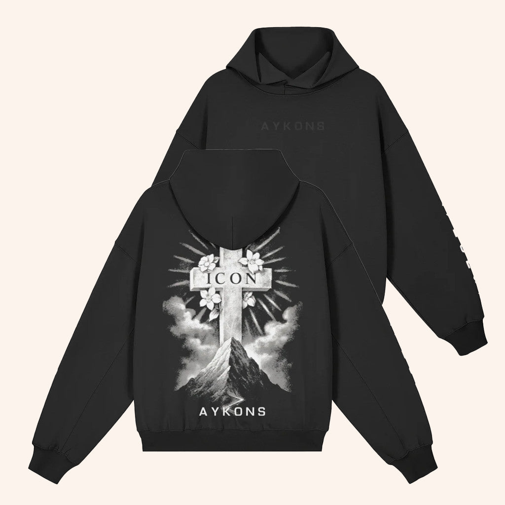 AYKONS Merch 380 Icon Hoodie Cross Hooded Sweatshirt Gifts For Him - Gypsysystersgift