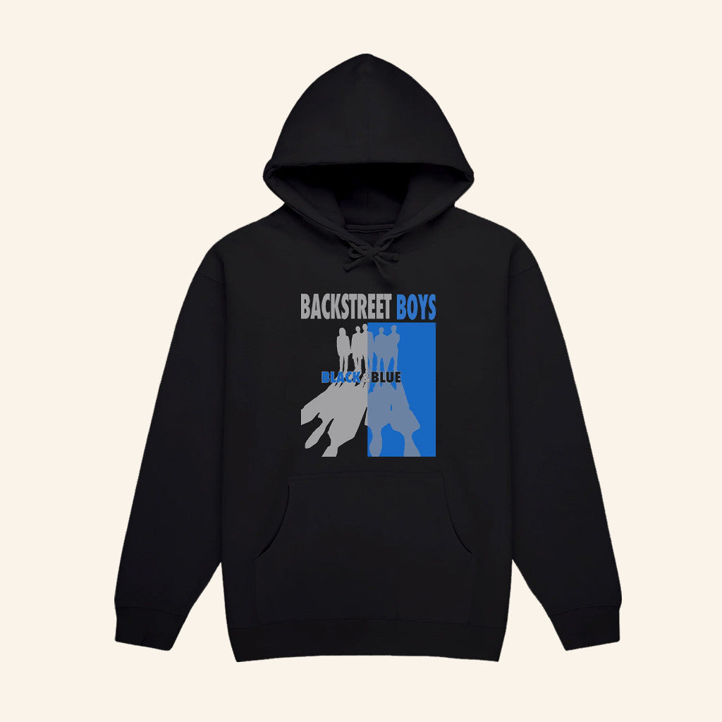 Backstreet Boys Merch Black And Blue Silhouette Hoodie Christmas Gift Ideas For Him - Gypsysystersgift