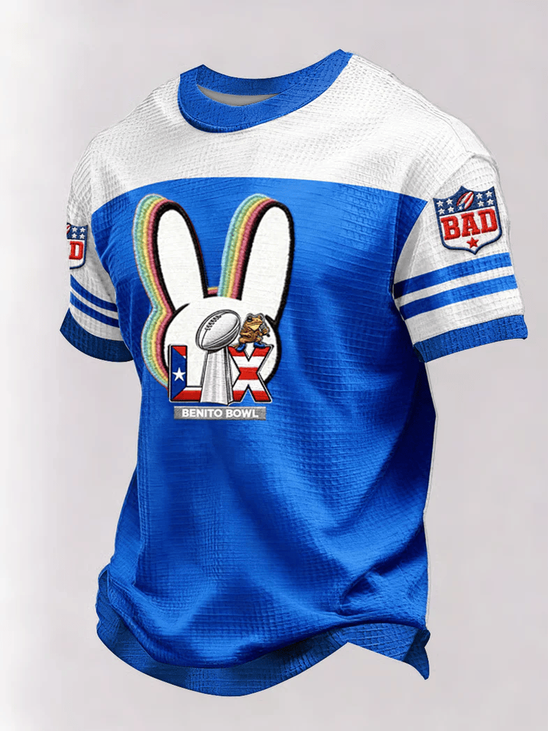 Bad Bunny Super Bowl Merch 2026 Benito Bowl T-Shirt Puerto Rican Football Bad Bunny Shirt - GypsysystersGift