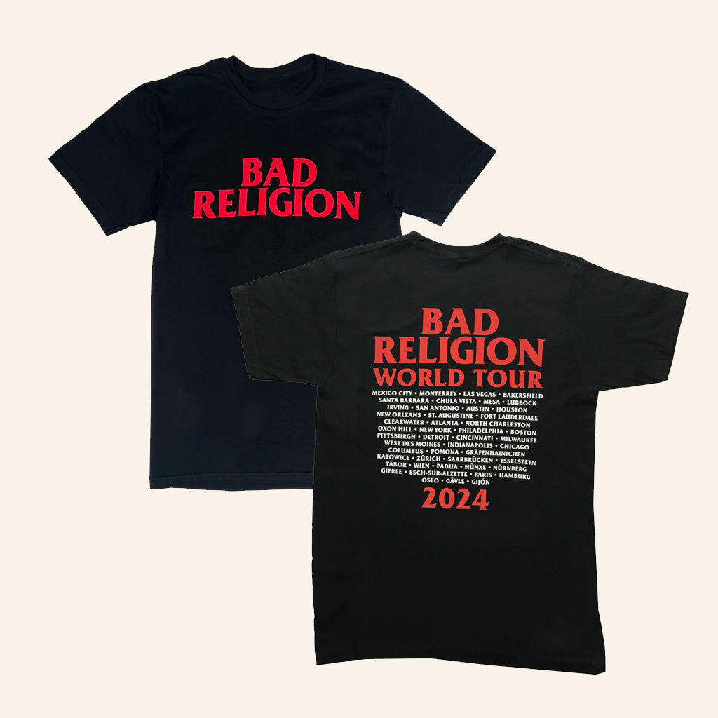 Bad Religion Merch Bad Religion Text Tour 2024 T-Shirt Gifts For Rock Lovers - Gypsysystersgift