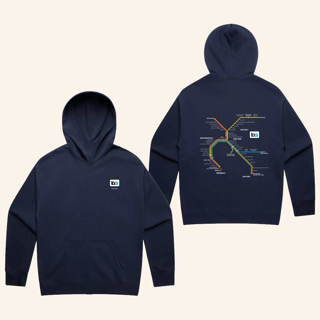 BART Merch BART System Map Hoodie Birthday Present For Husband - Gypsysystersgift