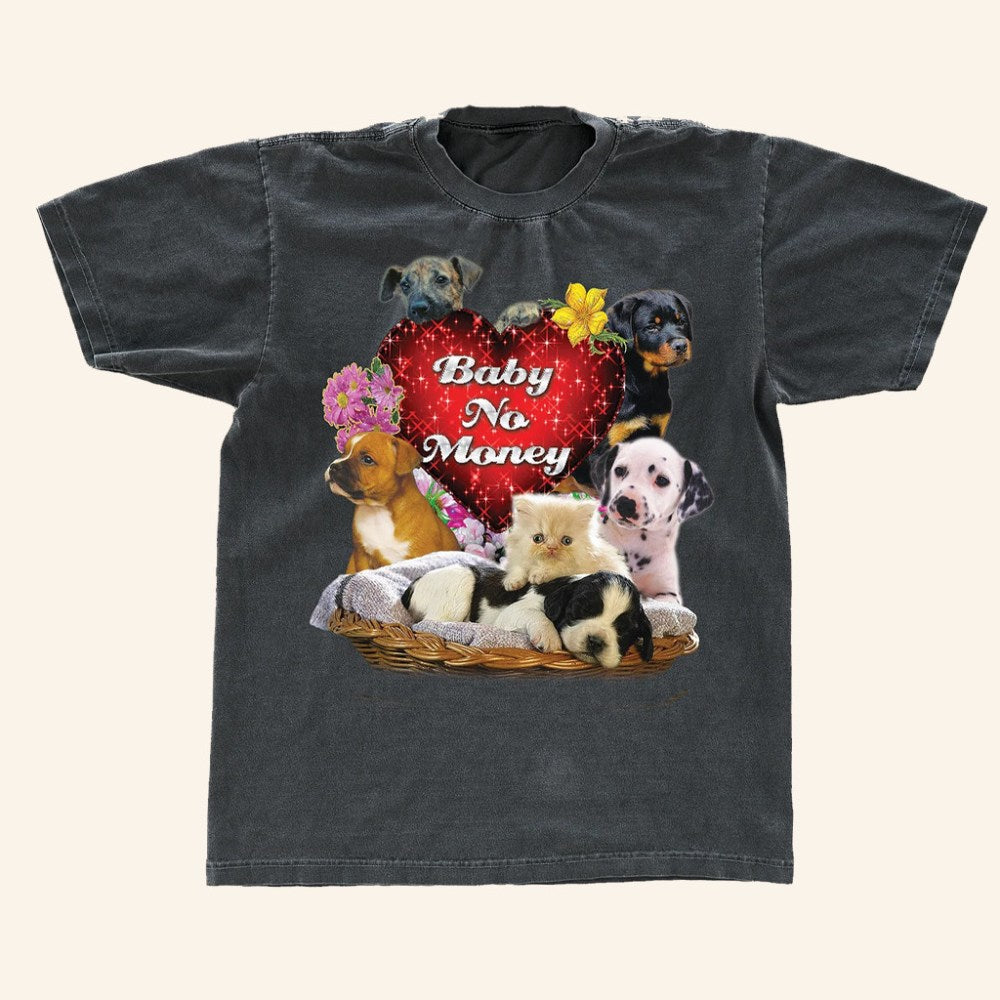 BBNO Merch Puppy T-Shirt Baby No Money Shirt Birthday Gift Ideas For Her - Gypsysystersgift