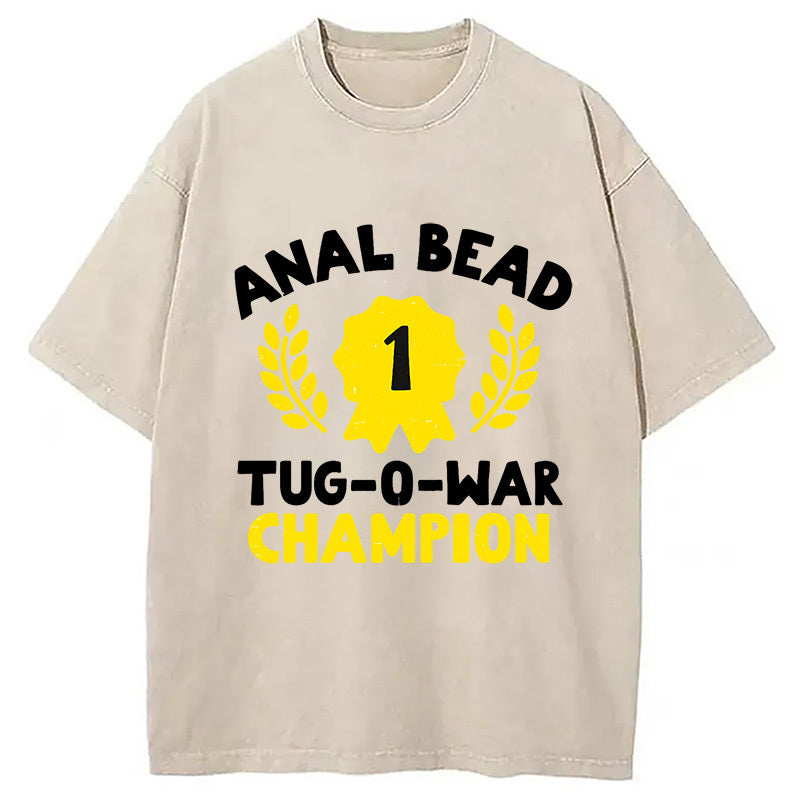 Bead Tug O War Champion Funny Washed T-Shirt Funny Aesthetic Trendy Apparel Gifts For Sister - Gypsysystersgift