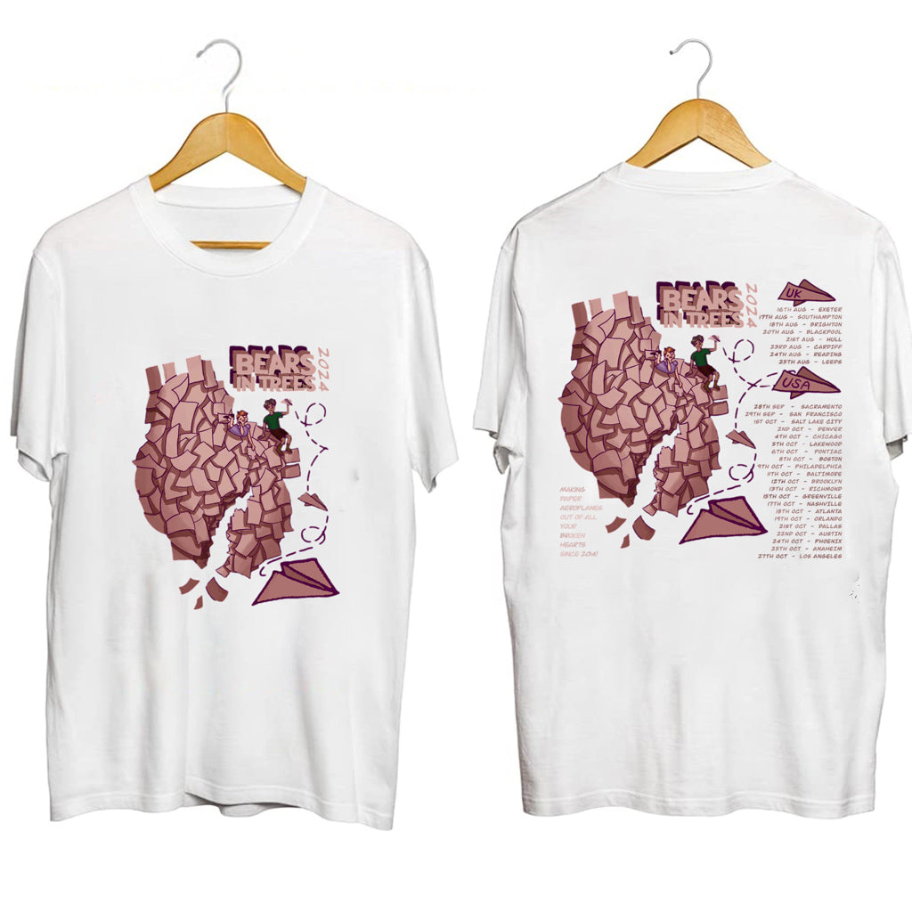 Bears In Trees Tour 2024 T-Shirt Bears In Trees Merch Gifts For Rock Music Fans - Gypsysystersgift