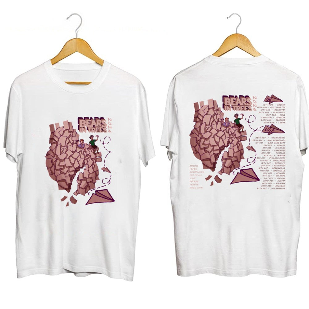 Bears In Trees Tour 2024 T-Shirt Bears In Trees Merch Gifts For Rock Music Fans - Gypsysystersgift