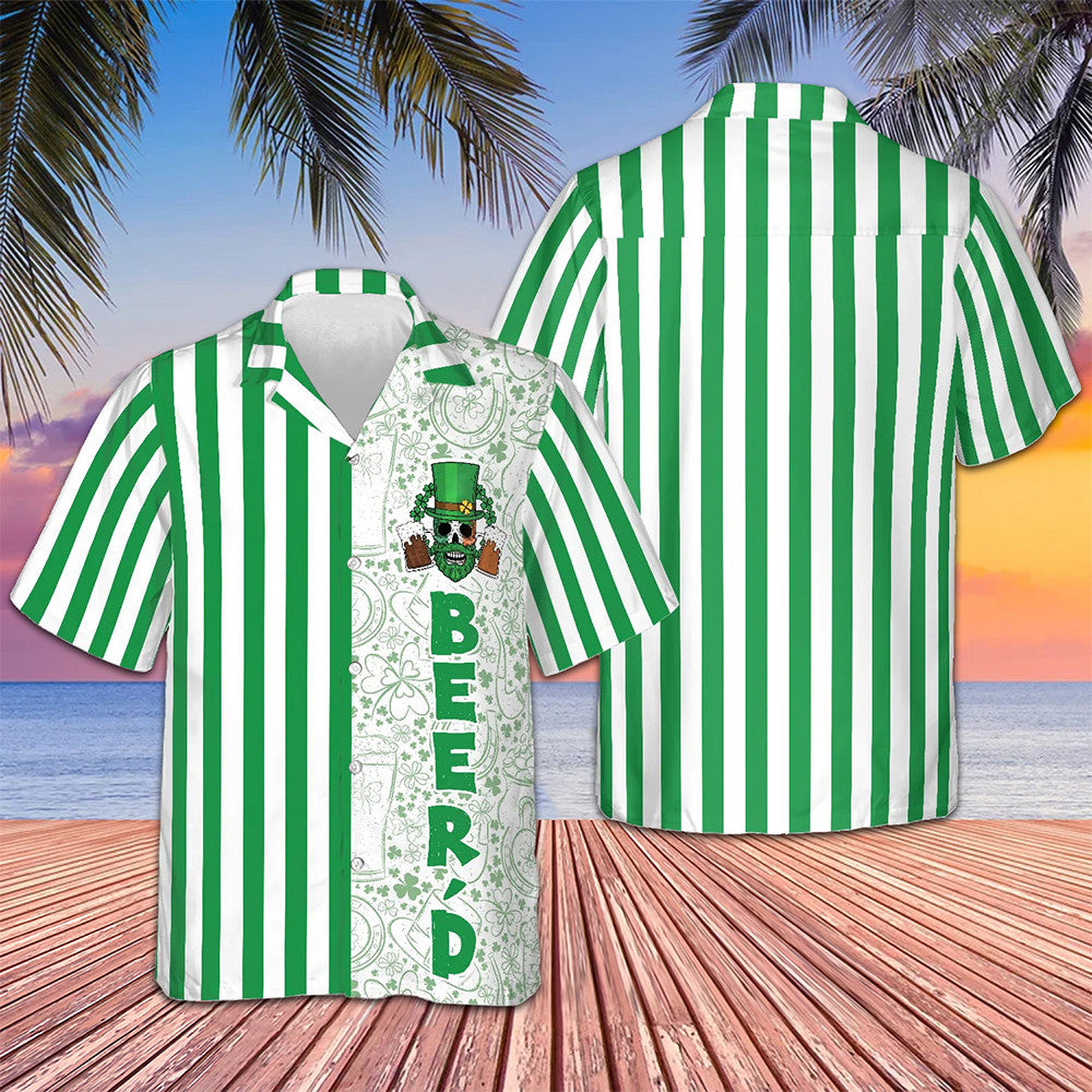 Beer'd Happy Saint Patrick's Day Hawaiian Shirt Cool Summer Shirts Best Gifts For Beer Lovers - Famerry