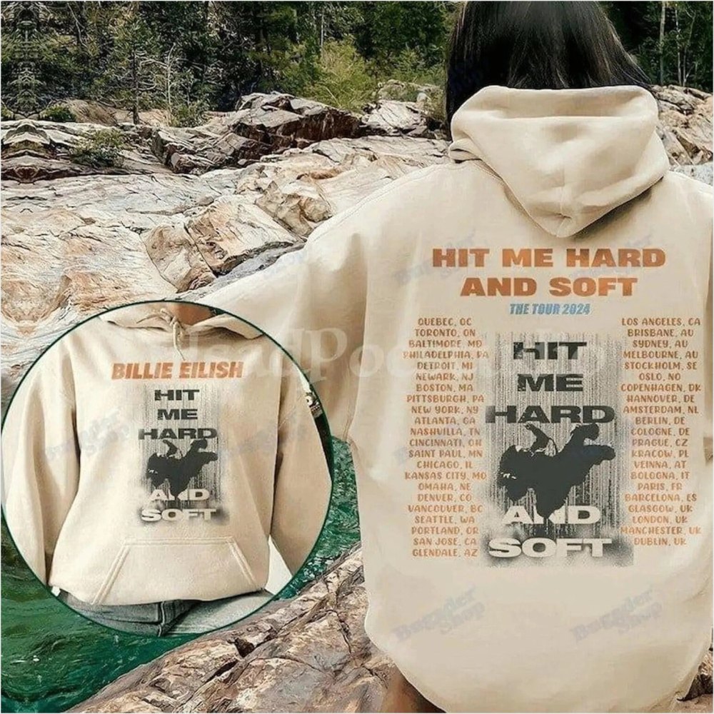 Billie Eilish 90S Tour Hit Me Hard And Soft Hoodie Gifts For Her Merch Apparel - Gypsysystersgift