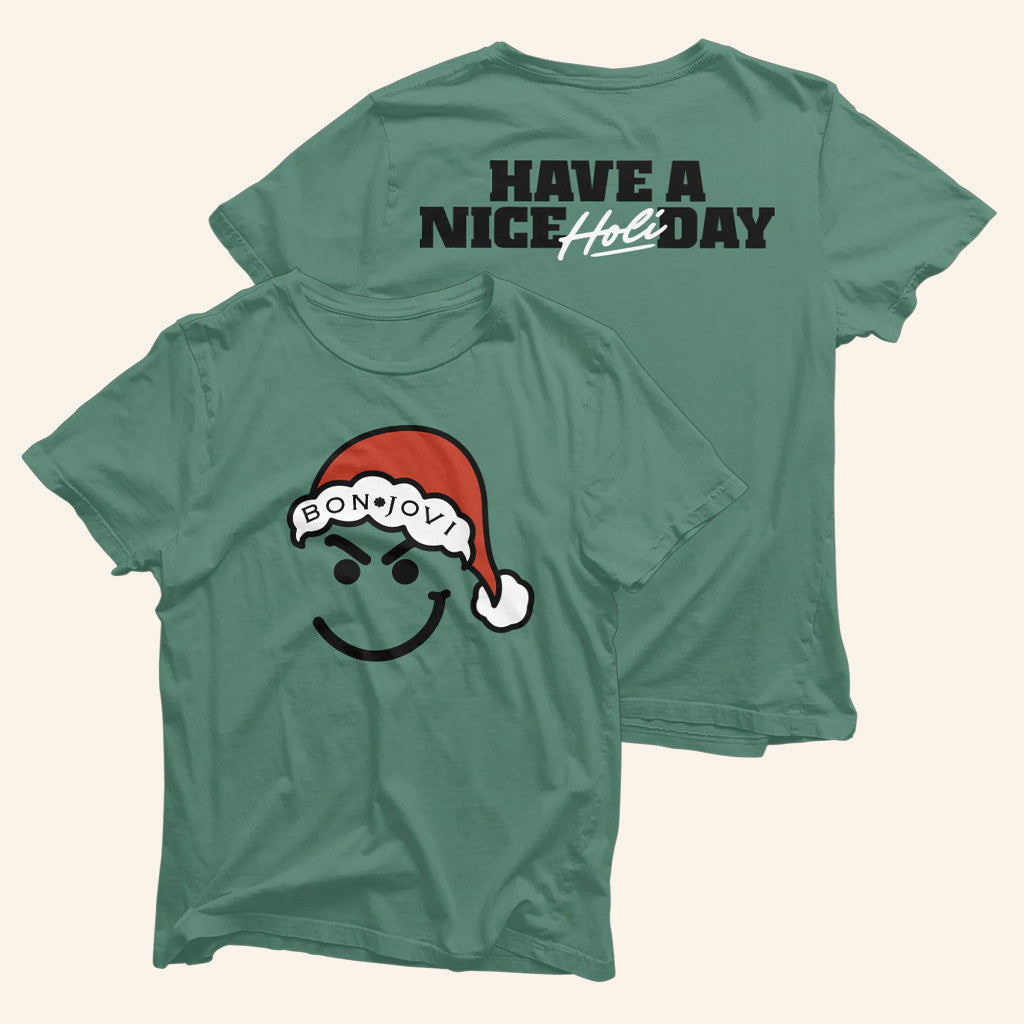 Bon Jovi Merch Have A Nice Holiday T-Shirt Christmas Presents For Him - Gypsysystersgift