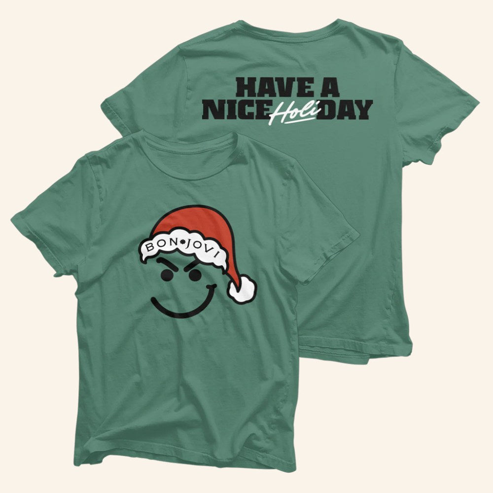 Bon Jovi Merch Have A Nice Holiday T-Shirt Christmas Presents For Him - Gypsysystersgift