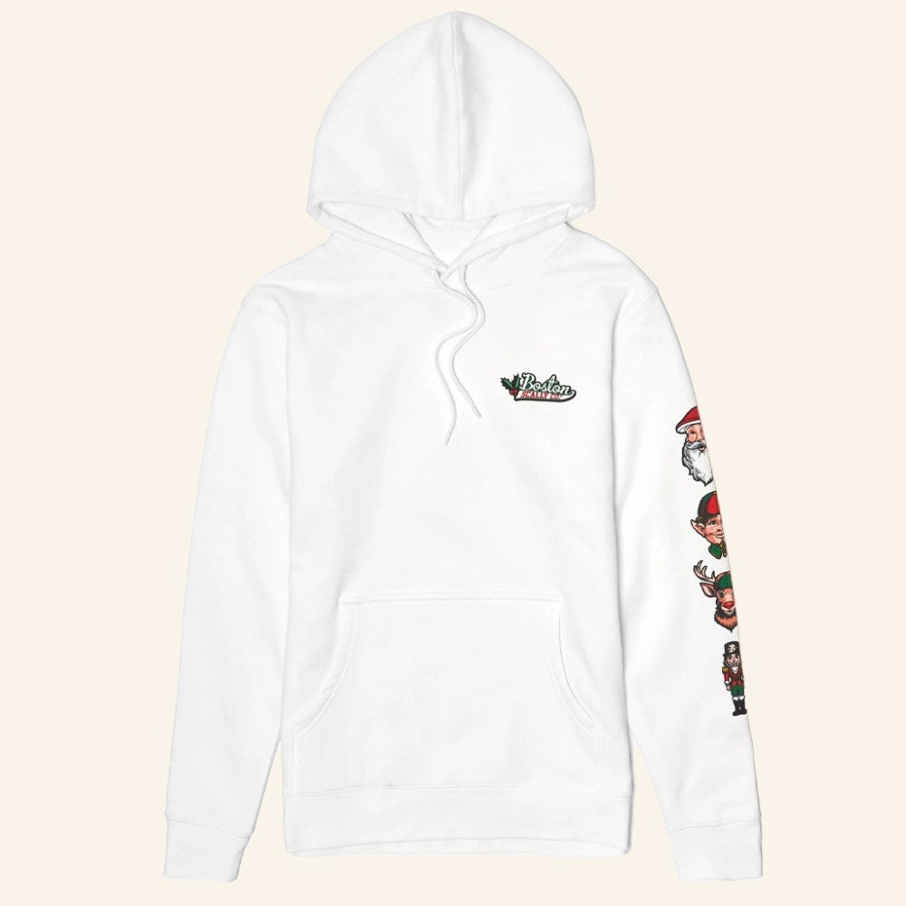 Boston Scally Merch Holiday Icon White Hoodie Christmas Gift Ideas For Him - Gypsysystersgift